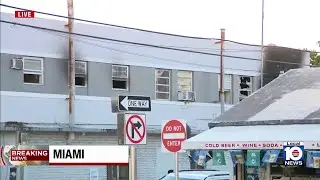 Crews respond to building fire in Miami