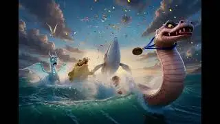 Who Wins? Water Dragon, Crocodile, Anaconda or Blue Whale?#anaconda #bluewhale#Crocodile#waterdragon