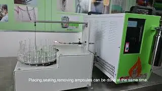 Bench top 18hole auto-rotating ampoule sealing machine for pharmaceutical cosmetics chemistry lab