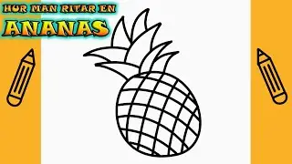 Hur man ritar EN ANANAS | Rita Det Själv | Lär dig att rita enkelt