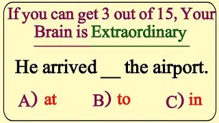 IF YOU CAN GET 3 OUT 15 , YOUR BRAIN IS EXTRAORDINARY #english #englishgrammar 