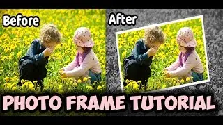 HOW TO Create Photo Frame in  PHOTOSHOP (Clipping Mask Tutorial)| PHOTOSHOP CS6 | TUTORIAL