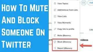 How To Mute And Block Someone On Twitter