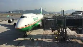 長榮航空747-400 香港-台北BR892末班機除役縮時短片（小腹先生拍攝）