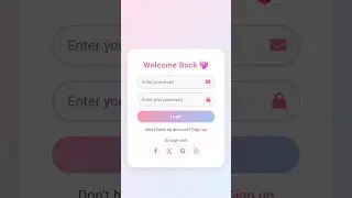 💖 Modern Gradient Login Page | Pure CSS Magic!#coding#login#htmlcss #html #css #cssanimation