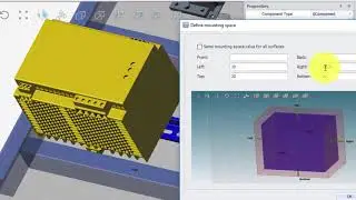 Mounting space allocation on 3D components