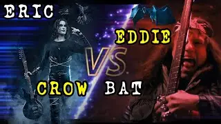 Crow VS Bat! Eric VS Eddie - the CROW & Stranger Things Mashup | Guitar Solo Battle | ALT+SHIFT+NERD