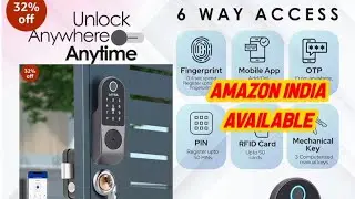 smart door lock install with camera