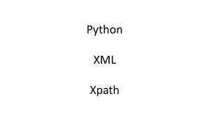 xml parsing using python in short