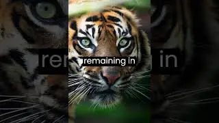 Fact about The endangered sumatran tigers