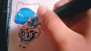 How to Draw Rem (Chibi Style) || Step by Step Tutorial || Re:Zero