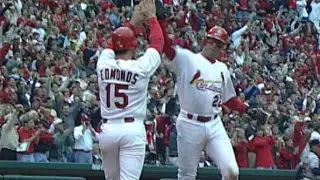 Ray Lankford rips a two-run double in 2000 NLDS Gm 2