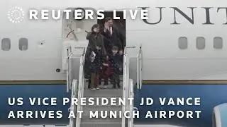 LIVE: US Vice President JD Vance arrives at Munich airport