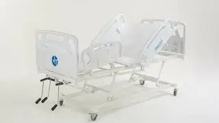Cama Hospitalar Manual 3 Movimentos Com Eleva&ccedil;&atilde;o De Leito Luxo -PH-103LX