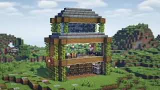 Minecraft | How to Build a Wooden Modern House | CODE: #16