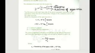 TLRF UNIT 2 parameters of open wire line