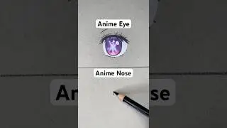 Anime Eye Vs. Anime Nose - Cr SurajSinghart1 #shorts #drawing