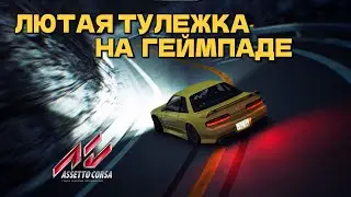 Навожу дрифт суету на жовстике в стимуляторе Assetto пепе Corsa фааа