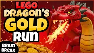 🐉 LEGO Dragon's Gold Run ⭐ Fitness Run | Brain Break | Exercise | GoNoodle Inspired