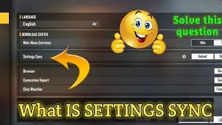 What Is Settings Sync🙄?? And Solve This Question 😲 || GARENA FREE FIRE ||🔥
