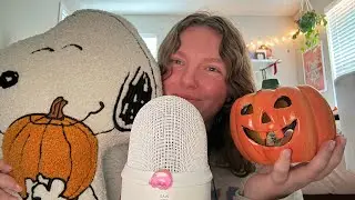 asmr fall triggers 🍂👻 (tapping + scratching + whispering)