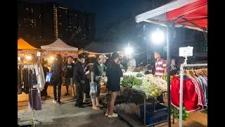 [4K] Discover Super One Plaza Market a vibrant atmosphere and local flavors during sunset