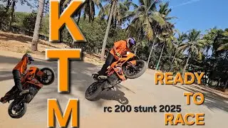 Rc 200 stunt in stock bike  GPedition 🏍  2025 model #@ktm_india 