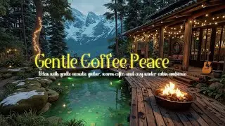 Cozy Winter Acoustic Guitar Warmth ~ Relaxing Coffee Shop Melodies & Fireside Peace