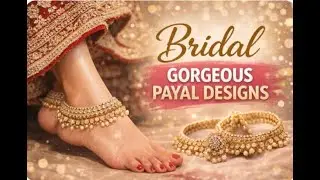 Beautiful bridal payal perfect wedding jewelry 💖