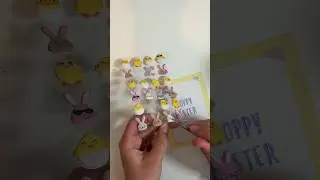 Card Making ASMR 🐰 #shorts #asmr #cards #easter #easteregg #stickers #satisfying #easter #crafts #w