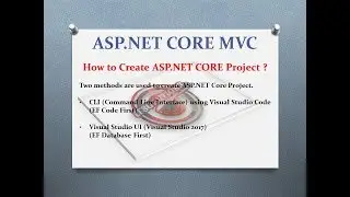 Part 5   ASP.NET CORE MVC   Using CLI VSCODE (EF Code First)