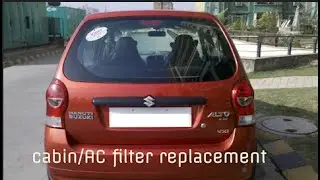 Maruti Suzuki ALTO K10 CABIN/AC FILTER REPLACEMENT(2012 MODEL)