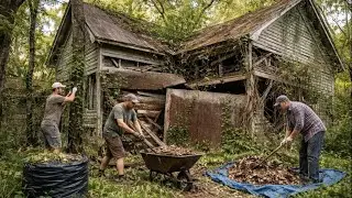 Hidden by weeds, shaped by time, and waiting to be cared for again.