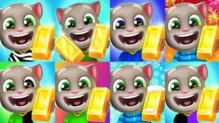 Talking Tom Gold Run Medieval,Skateboard, Candyland,Flying,Wacky Planet,Venice Canals,Cyber City