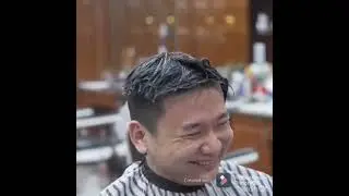 When a barber spray water too much