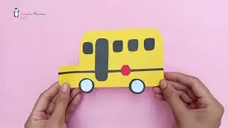 School Bus Paper Craft - Leigha Marina Arts & Crafts