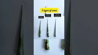 3 types of cones|| basic || figure|| potrait || miniature #mehndi #tricks