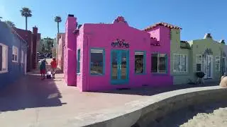 4K Virtual Walking Tour - Rainbow Houses in Santa Cruz California