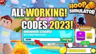 *Limited* NEW SPACE UPDATE CODES FOE HOOP SIMULATOR || ROBLOX HOOP SIMULATOR CODES 2023!!