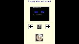 How to make a Peopoly Moai Printer web interface with live video.