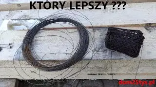 KTÓRY DRUT WIĄZAŁKOWY JEST LEPSZY ?  BUDOWA DOMU BEZ POZWOLENIA W BOLESŁAWCU | ODC 4 #domza25tysięcy