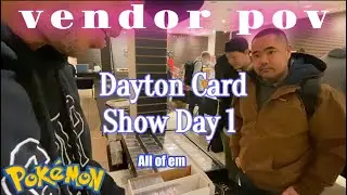 Pokemon Card Vendor POV Dayton Card Show Day 1