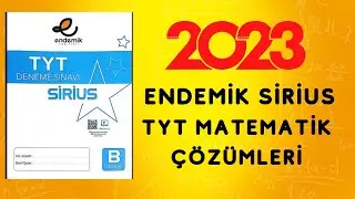 ENDEMİK YAYINLARI SİRİUS TYT  DENEME MATEMATİK &Ccedil;&Ouml;Z&Uuml;MLERİ