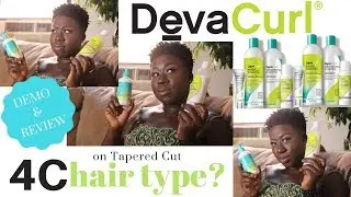 So What's THE REAL TEA on DEVA CURL on NATURAL Tapered 4C Hair?| WASH DAY, REVIEW & DEMO| GoldenDabo