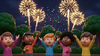 New Year Fireworks Rhyme for Kids | Happy New Year Song, Celebration Fun, Nursery Rhymes