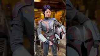 Ahsoka&rsquo;s padawan has arrived in Star Wars: Galaxy&rsquo;s Edge🫡💜 #Disneyland #SeasonOfTheForce #SabineWren