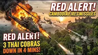 RED ALERT! Cambodia Fires Missiles - 3 Thai Cobras DOWN In 4 MINS!