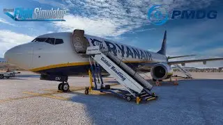 Beautiful sunny flight from Athens to Pathos with the PMDG 737-800
