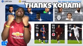 PSG x Real Madrid x Liverpool Club Selection Pack opening pes 2021 Mobile