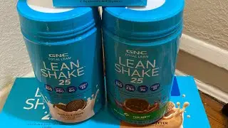 GNC lean protein shakes protein bars haul